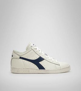 Dámské Tenisky Diadora Game L Waxed Row Cut Bílé Tmavě Blankyt | CZ-175042