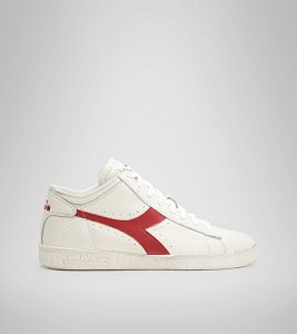 Dámské Tenisky Diadora Game L Waxed Row Cut Bílé Červené | CZ-839476