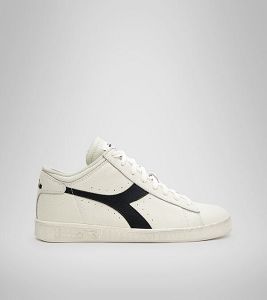 Dámské Tenisky Diadora Game L Waxed Row Cut Bílé Černé | CZ-850394