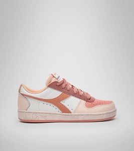 Dámské Tenisky Diadora Magic Basket Low Icona Wn Bílé Hnědé | CZ-130258