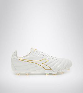 Pánské Kopačky Diadora Brasil Elite Lt Lp12 Bílé Zlaté | CZ-357204