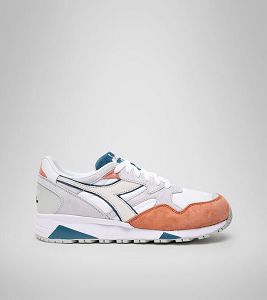 Pánské Tenisky Diadora N9002 Overland Šedé Bílé Blankyt | CZ-264037